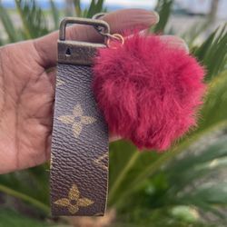 Authentic Louis Vuitton Canvas keychain 
