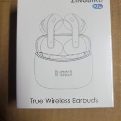 Wireless Earbuds, Bluetooth Ear Buds Headphones, 60H Long Playtime, Stereo Deep Bass, LED Power Display, IPX7 Sport Waterproof, Lightweight in-Ear Ear