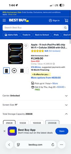 ipad 11 M5 Pro CELLULAR