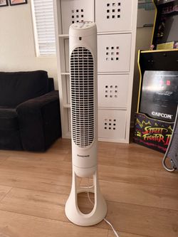 a Honeywell QuietSet 5 Whole Room Tower Fan
