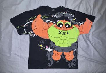 Civil Regime Powerpuff Girls Buttercup Musclecup Graphic Tee Shirt Mens Large