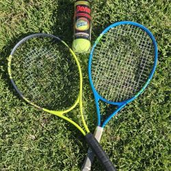 Head Tour Pro and Speed 25 Tennis Racquet with Balls