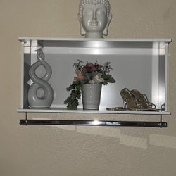 Wall Shelf With Clothes Rack 