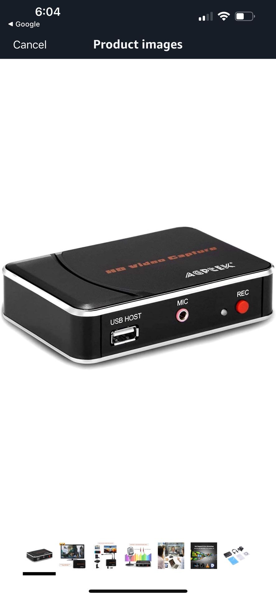 1080P HDMI Video Capture Card HD Game Recorder Compatible with Xbox One/360/ PS4/ Wii U/Nintendo Switch and Support Mic in for Commentary - No PC Requ