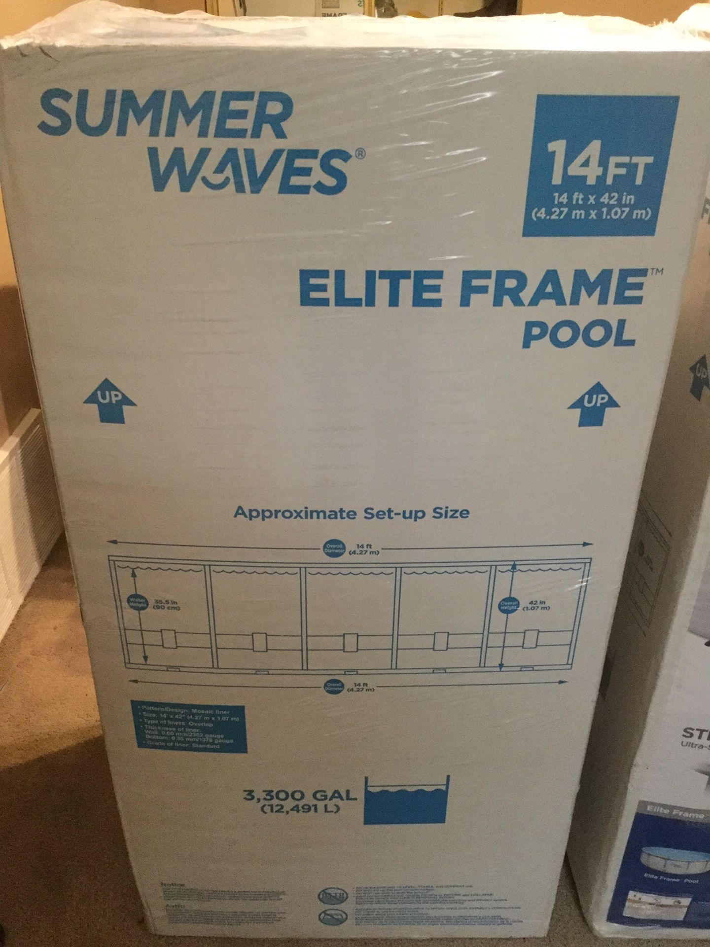 BRAND NEW ON HAND Summer Waves 14ft Elite Frame Pools.