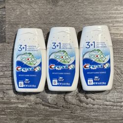 Crest 3 In 1 Plus Scope Toothpaste $2 Each
