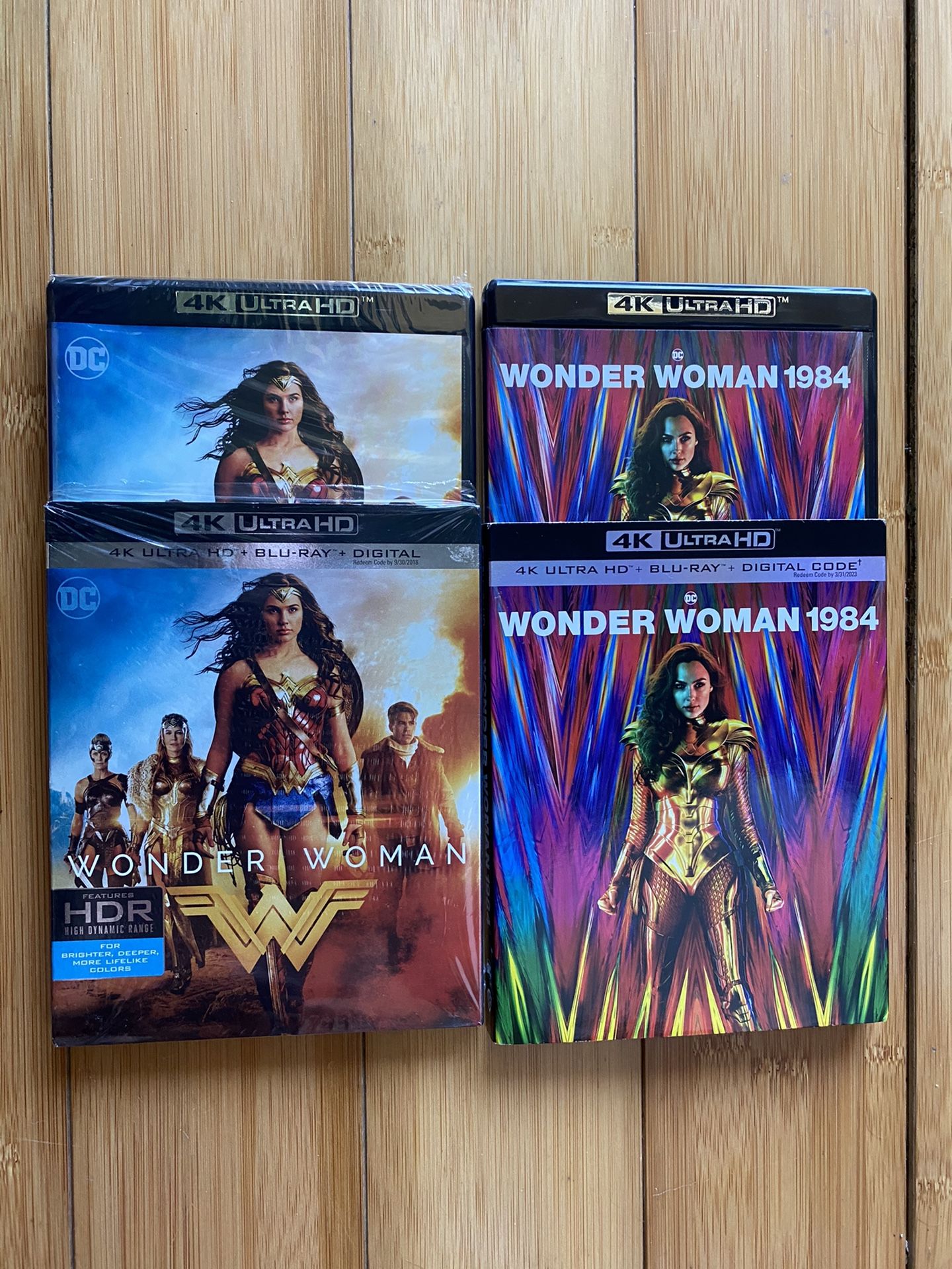 WonderWoman 4K Part 1 + Slipcover + WonderWoman 4K Part 2 +SllipCover +