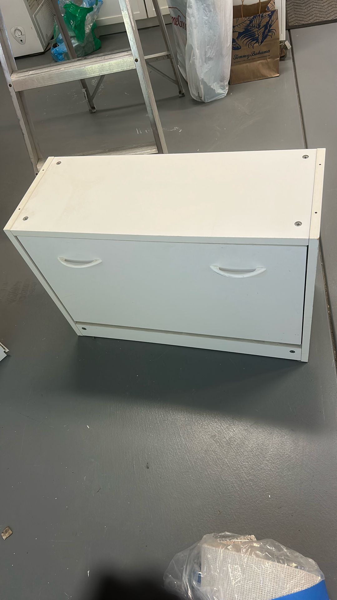 White Shoe Rack 30X12x20