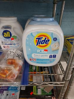 Tide Pods free and gentle