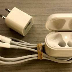 Apple 2nd Gen AirPods Charging Case with Charging Cable and Power Adapter