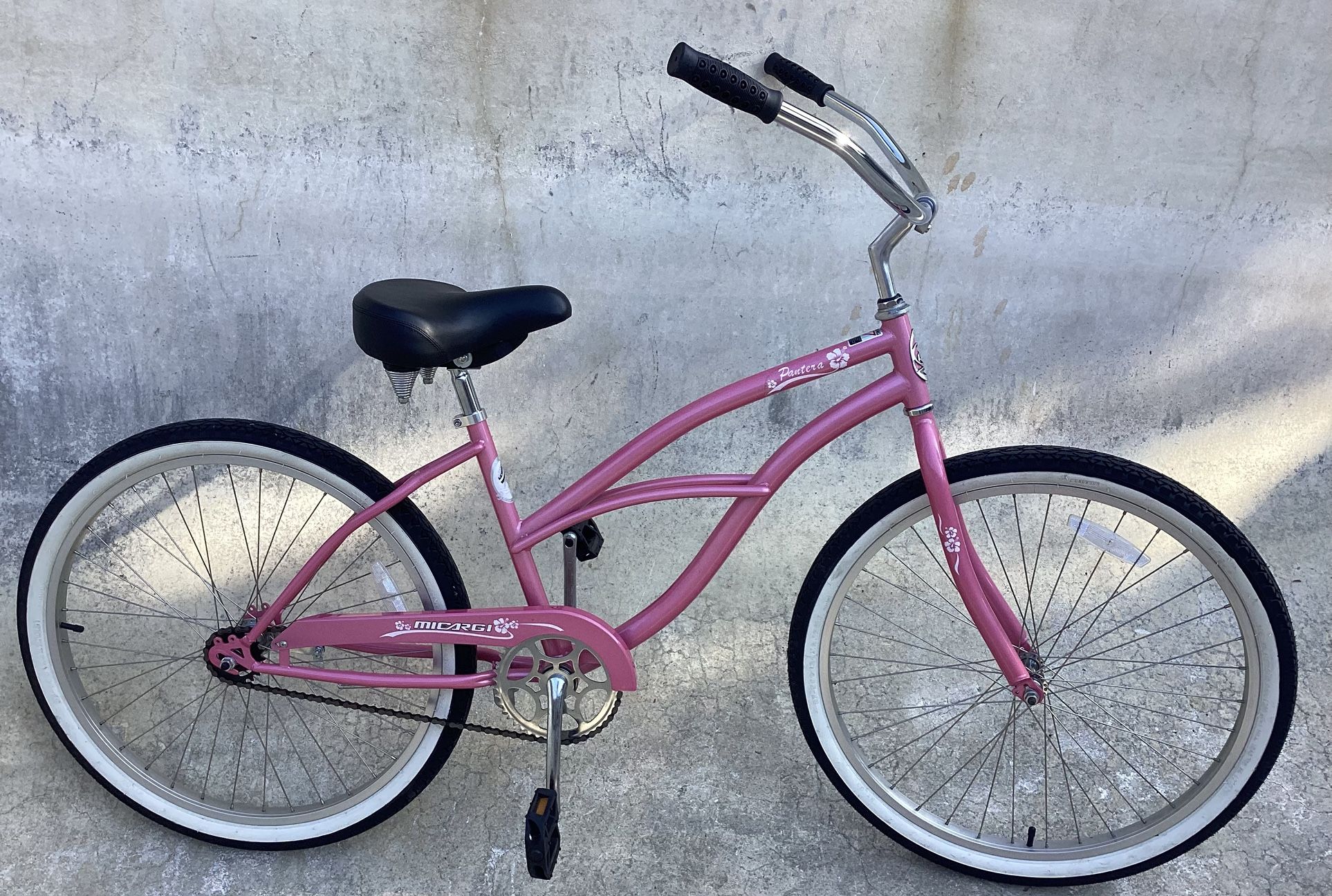 MICARGI PANTERA STEP THRU SINGLE SPEED CRUISER BIKE BARLEY USED LIKE NEW