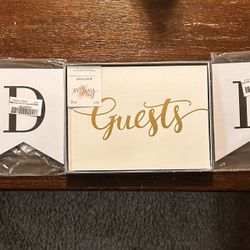 Just Married Signs (2) and Wedding Guest Book