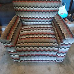Chevron Print Armchair