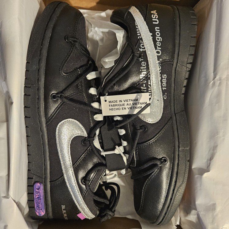 Nike Dunk Low Off-White Lot 50 Size 10