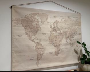 Canvas world map