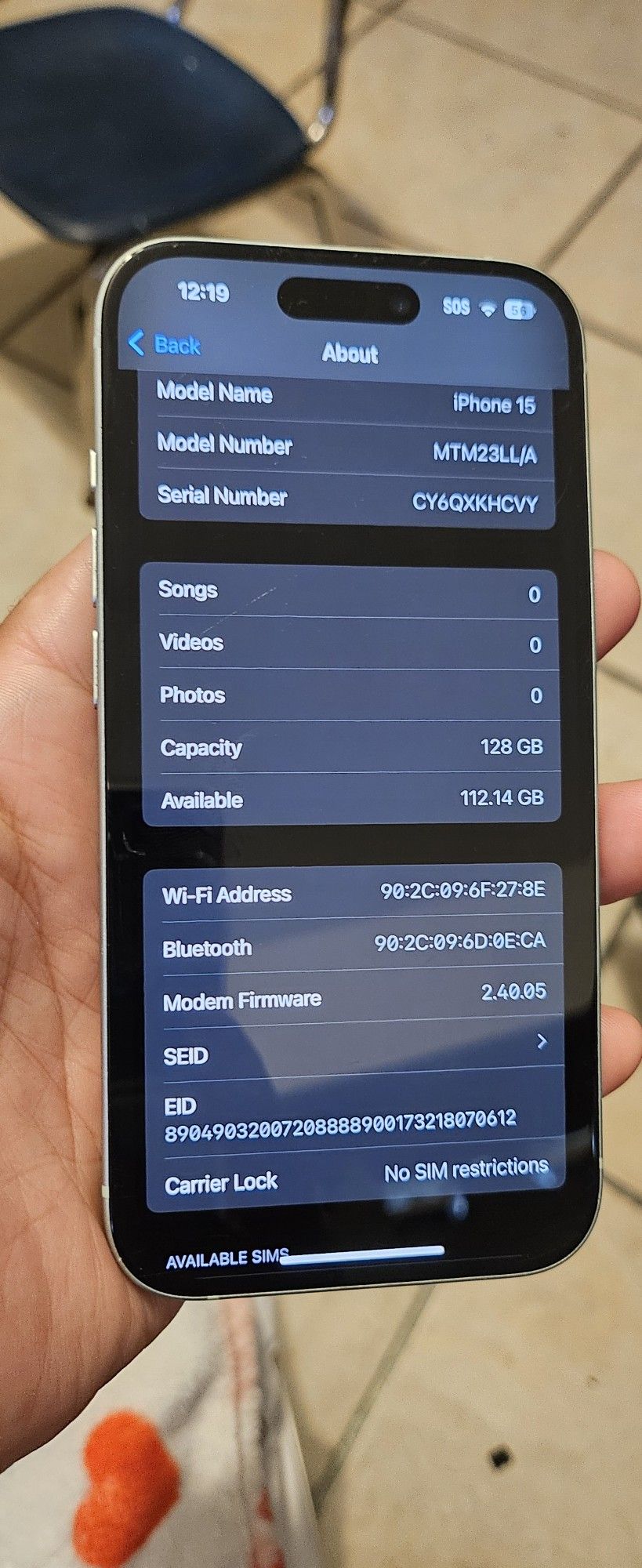 Iphones 15 128gb