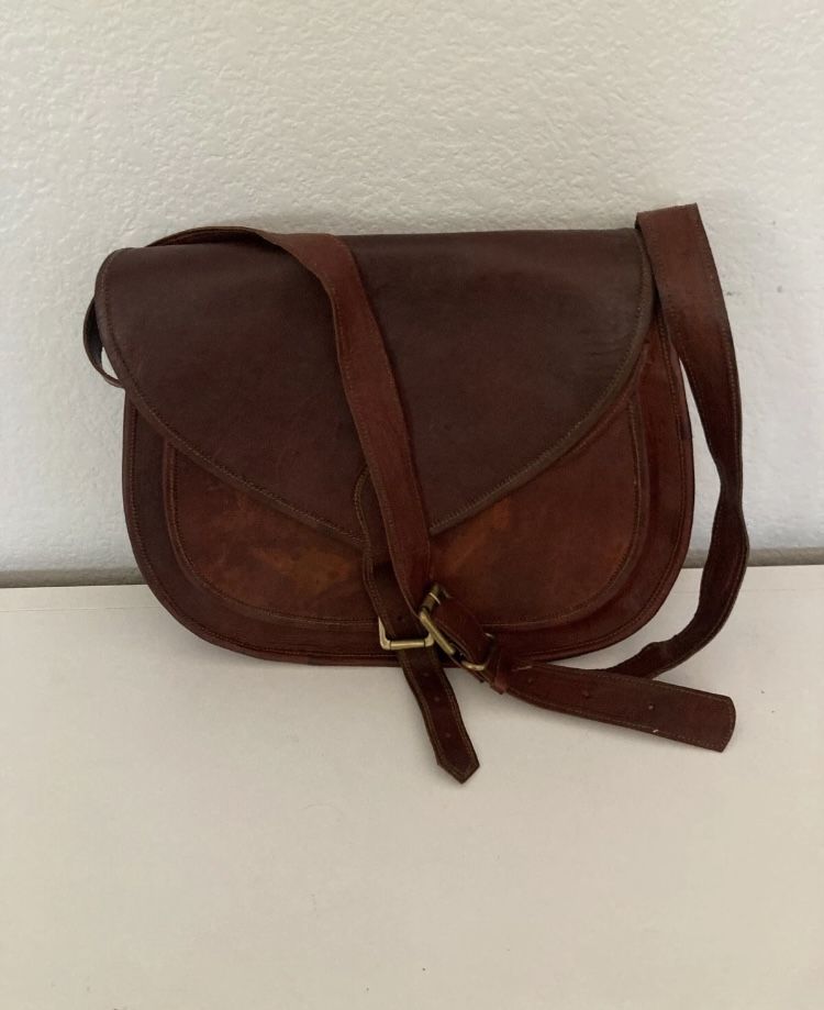 Leather Messenger Bag