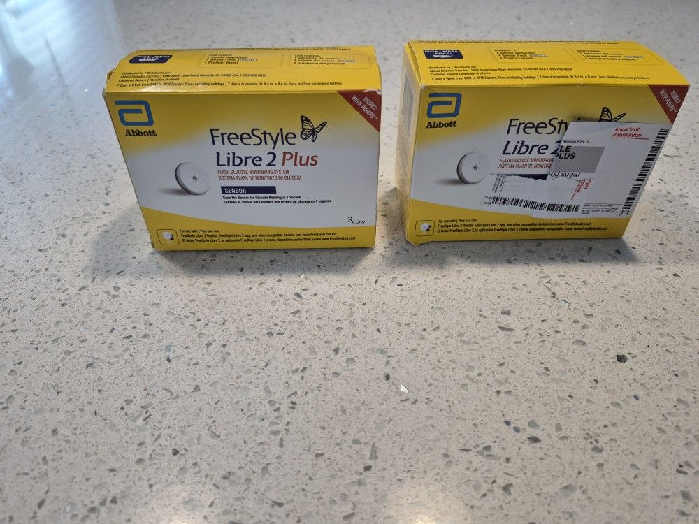 Freestyle Libre 2 Plus ( 2 Boxes- 4 Sensors)