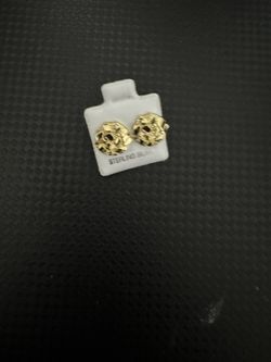 golden nugget earrings 10k gold