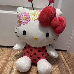 lady bug hello kitty plushy