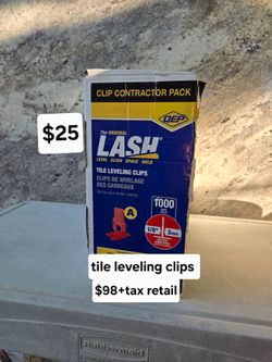 New qep tile leveling clips $98 retail each box