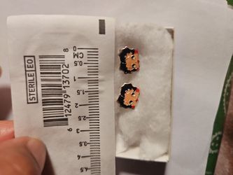 Sterling silver Betty Boop earrings