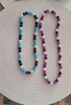 Baseball Rhinestone Beaded Necklaces (Drip)