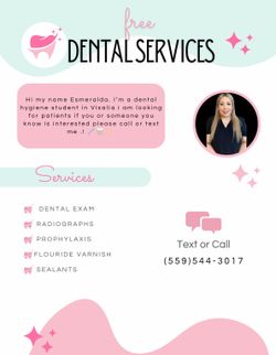 Free dental cleanings / limpieza dental  gratis