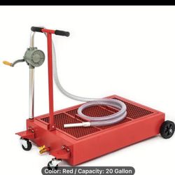 Oil Drain Pan Low Profile  With Pump