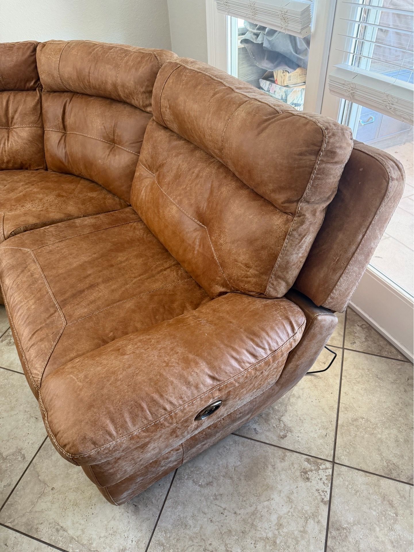 Leather couch