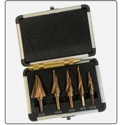 5 Piece Cobalt U I Step Bits