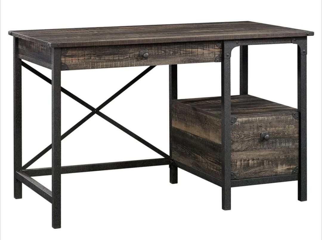 Carbon Oak Wood Desk