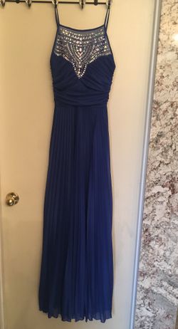 Long dress royal blue
