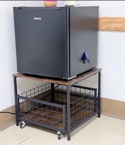 Small fridge and stand