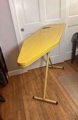Vintage Proctor Silex Ironing Board Yellow 62503 973  Metal Folding 70s (Dimensions in Photos)