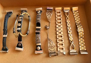 Lot of Fitbit Watch Bands- Steel, Eclectic, Luxury Straps