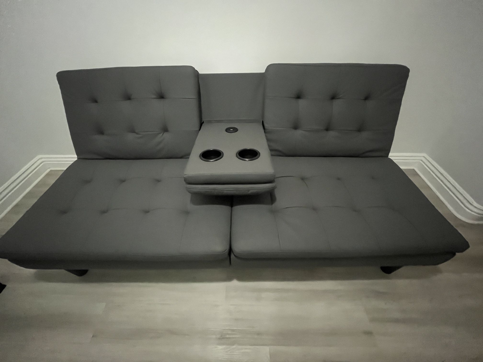 Gray Futon Sofa Bed