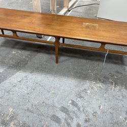 Vintage 5 1/2 Foot Coffee Table Just Has One Little Spot On Top. It Needs Rest Stain