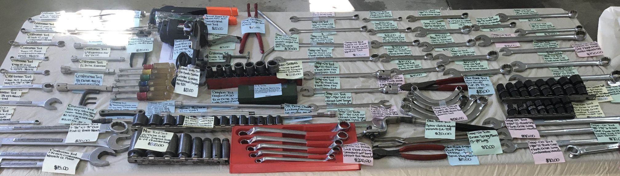 TOOL SALE- PRIVATE OWNER (PERSONAL TOOLS) 