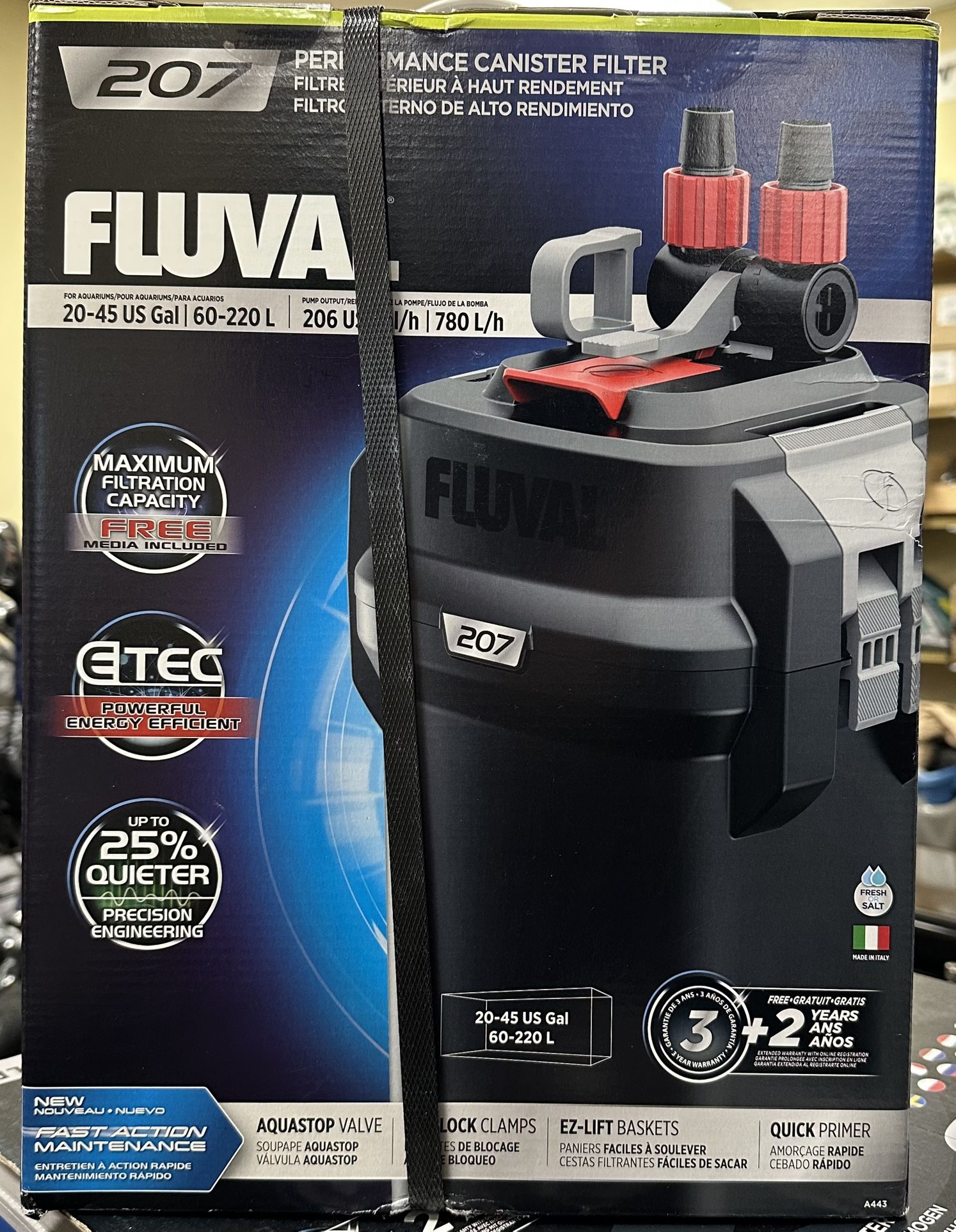 FLUVAL 207 CANISTER FILTER