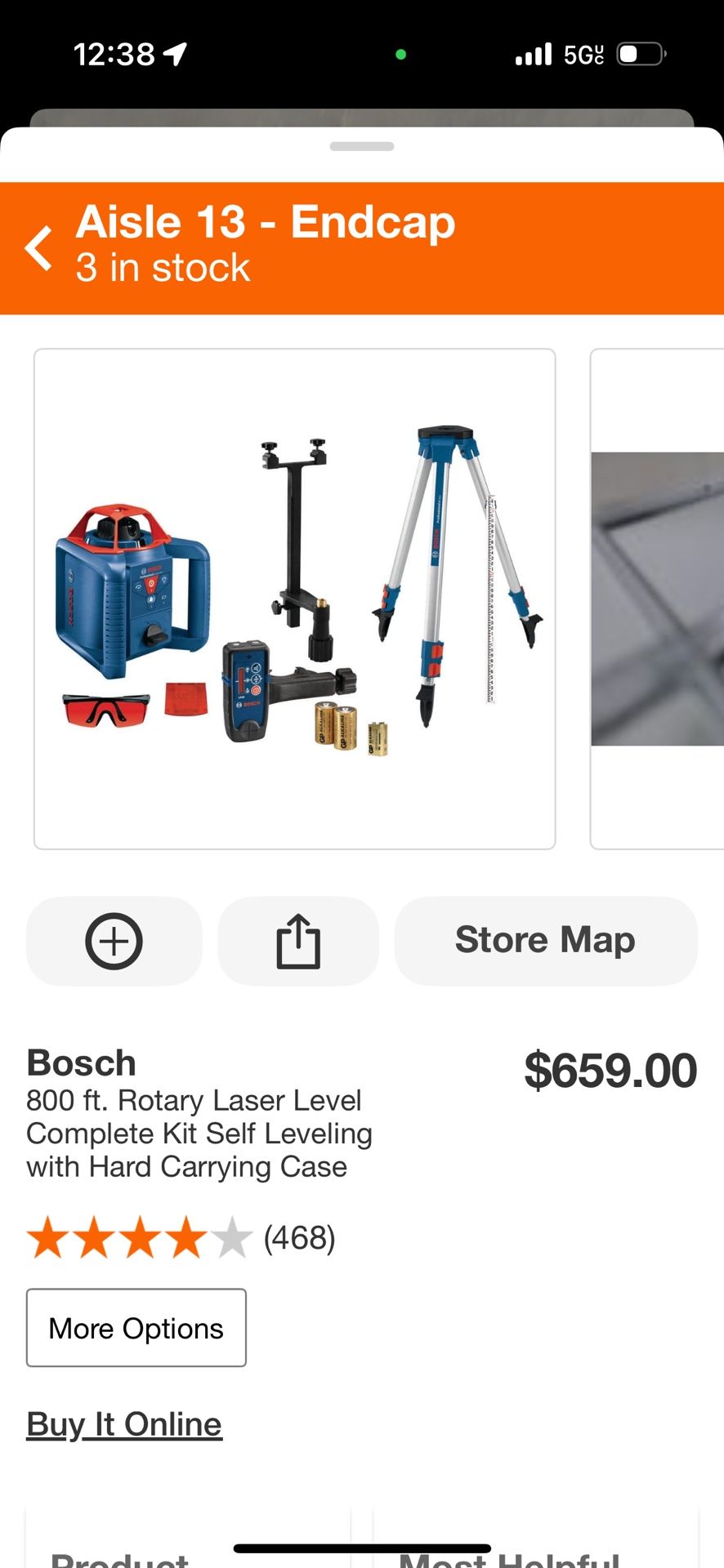 Bosch 800 Ft Rotary Laser