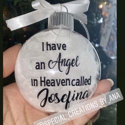 Custom Memorial Ornament 🤍