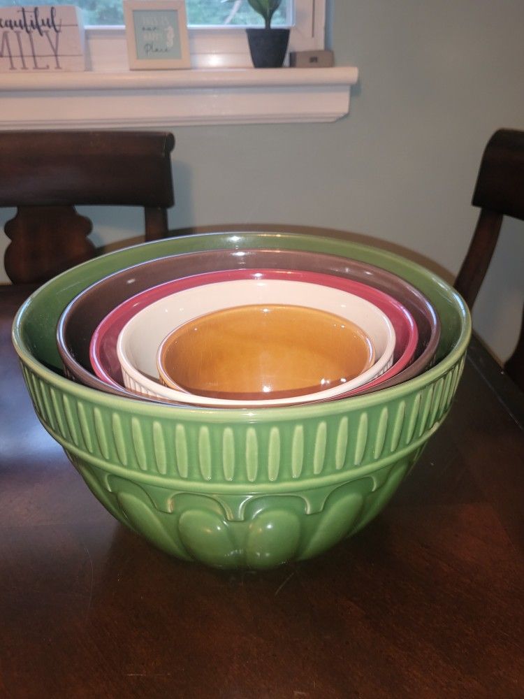 Real Home Colorfull Nesting Mixing Bowl Set 