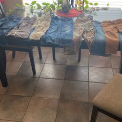 Boys 4t Pants,Jeans, And a Camo Overall