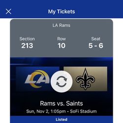 RAMS VS SAINTS SOFI STADIUM SUN NOV 2