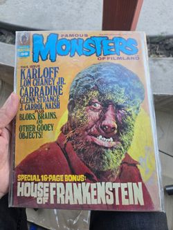 Monsters vintage magazine frankenstein wolfman