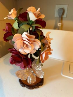Handcrafted designer faux floral centerpiece piece