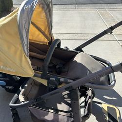 Reduced To Sell Today*Uppababy Cruz Travel System Stroller Bundle W Car Seat