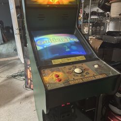Golden Tee 2K Arcade Machine – Powers On, Demo Screen – For Parts or Repair 