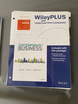 Contemporary Business 17th Edition